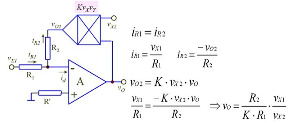 运算放大器应用四乘法除法运算电路分析和应用